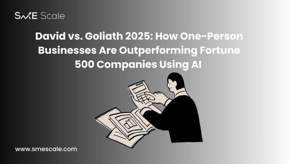 David vs. Goliath 2025: How One-Person Businesses Are Outperforming Fortune 500 Companies Using AI