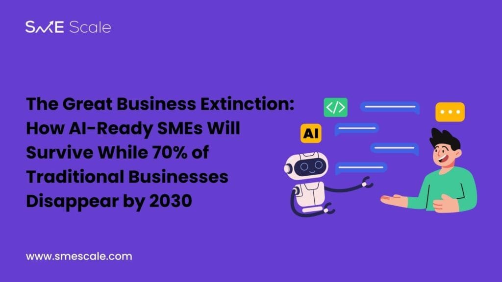 The Great Business Extinction: How AI-Ready SMEs Will Survive While 70% of Traditional Businesses Disappear by 2030